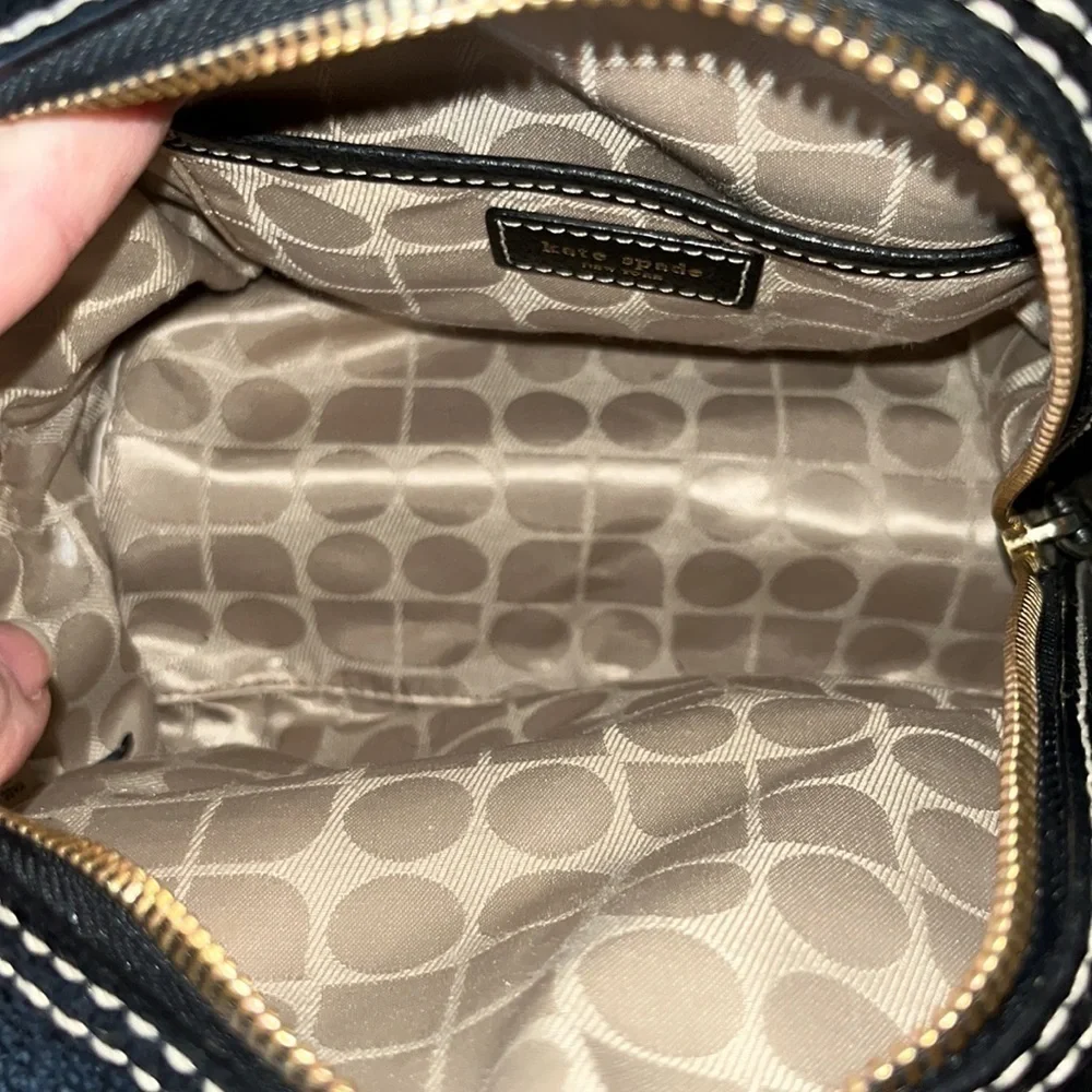 Kate spade Tarrytown Betty black pebbled leather satchel handbag NWOT